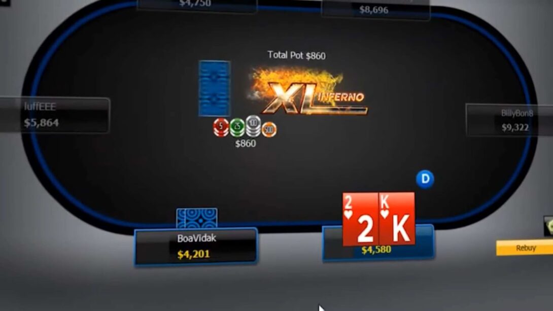 888Poker App interface