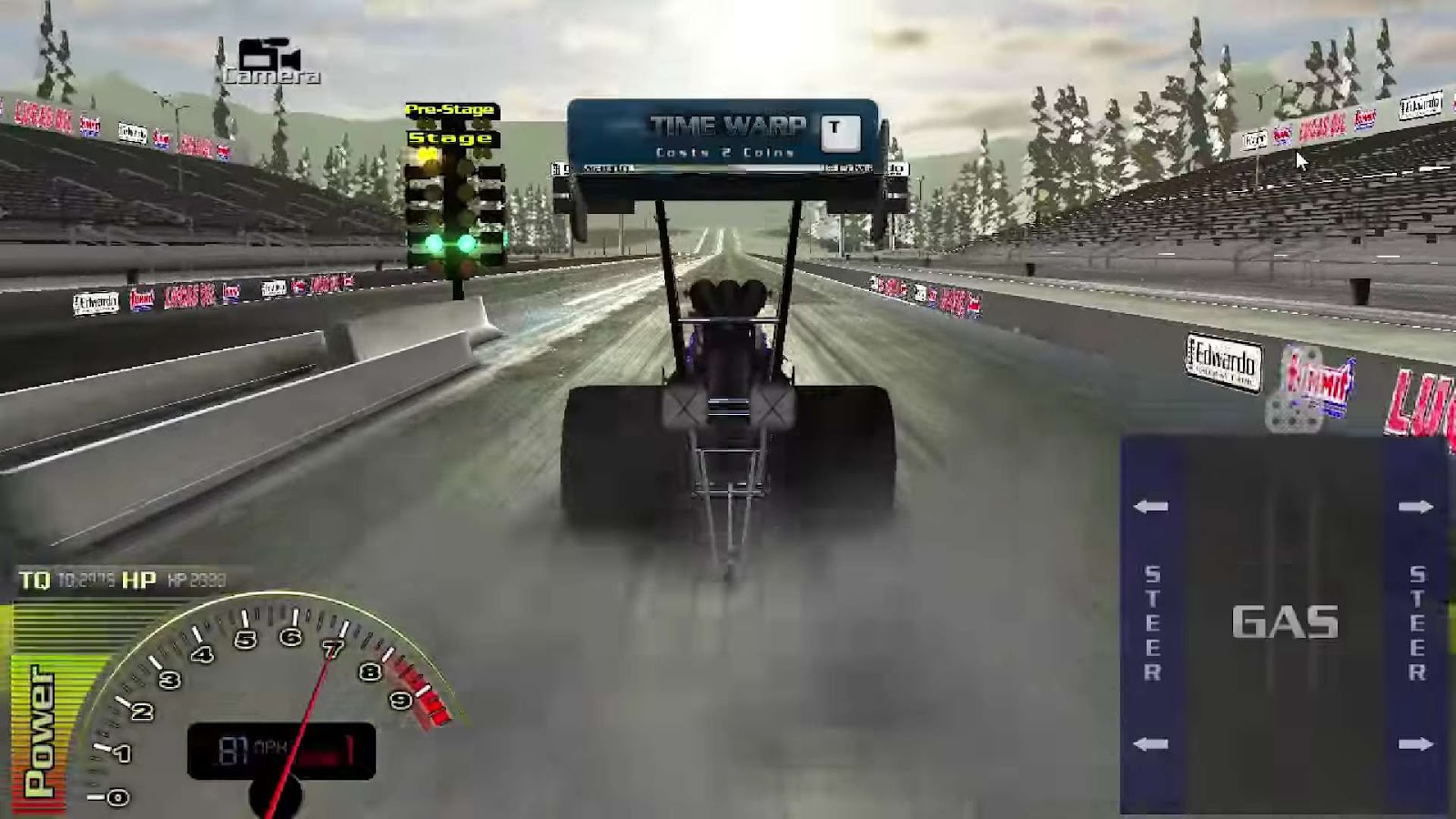 EV3 Drag Racing game interface